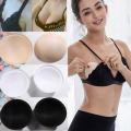 【Customizable】 4pcs Round Sponge Bra Pads Push Enhancer Removeable Bra Padding Inserts Cups for Swimsuit Padding Intimates.