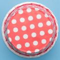 100X Paper Cupcake Baking Cups, Red Dot : 3.8cm x 3cm x 5cm. 