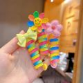 Children Dopamine Girls Jelly Color Ponytail Elastic Hair Bands Rubber Tie Bundle Scrunchies Telephone Wire Kids Accessories.
