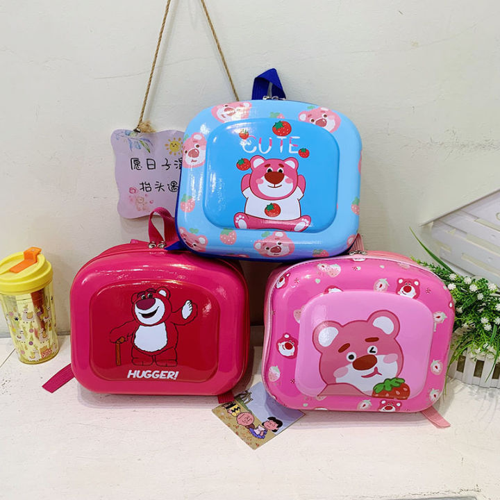 2023%20New%20Children's%20School%20Season%20Kindergarten%20School%20Bag%20Cute%20Cartoon%20Strawberry%20Bear%202-6%20Years%20Old%20Boy%20and%20Girl%20Backpack%20-%20Image%202