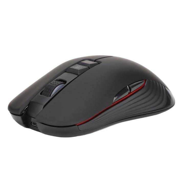 Wireless Mechanical Mouse 2.4G Rechargeable 3600DPI Ergonomic Gaming for Desktop Computer