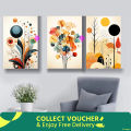 Pvc board Wall Poster 3 pcs Home Decoration with 3 mm Board Most Unique Combo Wallboard wall decor easy to set up. 