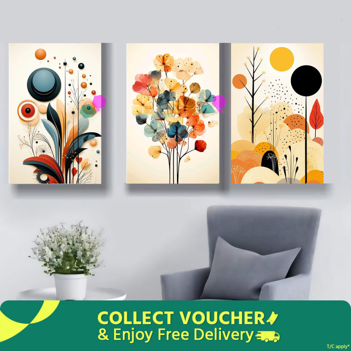 Pvc board Wall Poster 3 pcs Home Decoration with 3 mm Board Most Unique Combo Wallboard wall decor easy to set up