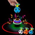 LED Light Up Flashing Spinning Tops Flashing Music Gyro Spinning Top Gyro Spinner LED Music Flash Light Football Gyro Toy.