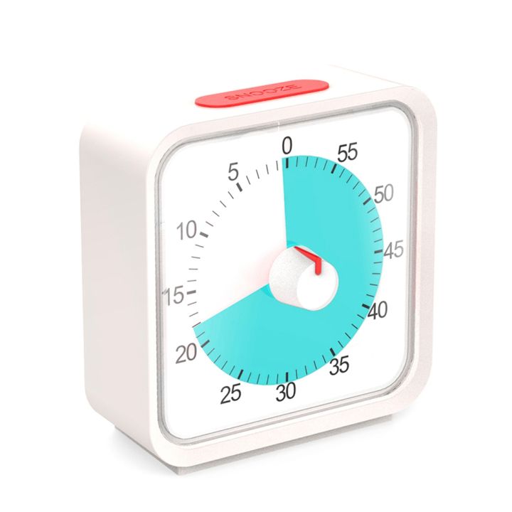 Pomodoro Timer for Kitchen, Time Management Study Classroom Timer, 60-Minute Visual Timer with Silent Operation Easy Install Easy to Use -C