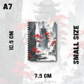 Notebook Japanese Traditional Village Design Writing Journal Pad K772. 