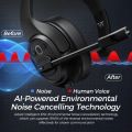 EKSA H1 Wireless Headset Bluetooth 5.0 Headphones With Mic ENC Call Noise Cancelling 30H Playtime For Driver Call Center Office. 