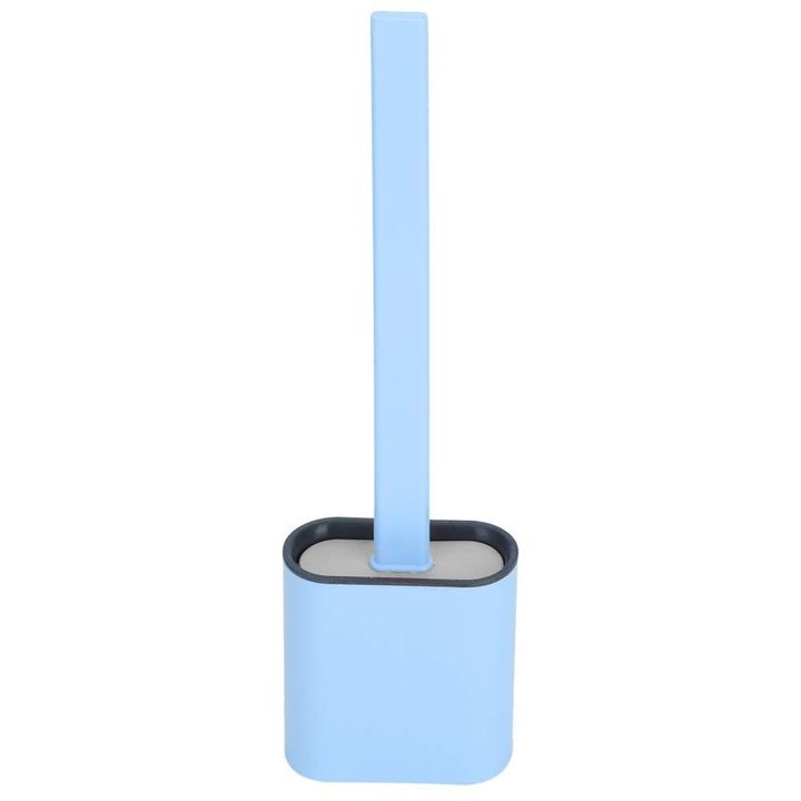 Silicone%20Toilet%20Brush%20with%20Slim%20Holder%20Flex%20Toilet%20Brush%20-%20Wall%20Mounted%20Anti-drip%20Set%20Toilet%20Bowl%20Cleaner%20Brush%20-%20Non-Slip%20Long%20Handle%20Toilet%20Brush-Multicolor%20-%20Image%203