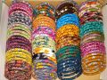 Handmade Fabric Bangles for Women/Girls - Set of 4 Pieces.