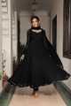 Gorgeous looking Wet Lace Georgette Stone & Lace Work Readymade Gown Three Piece. 