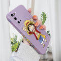 AMORVOR for Samsung Galaxy S20 Back Cover Anime One-Piece Luffy Side design Soft Case Liquid Silicone Phone Cases.