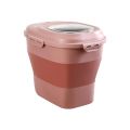 Foldable Food Storage Container Rice Bucket Cereal Dispenser Tank Pet Food Container Pet Supplies Kitchen Storage Organizer. 