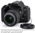 JJC 2Pcs Camera Lens Cap Lens Cover Holder 49mm 52mm 55mm 58mm 62mm 67mm 72mm 77mm 82mm SLR DSLR Accessories for Canon Nikon. 