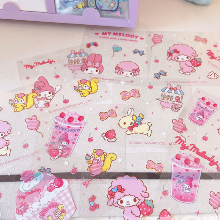 60Sheet/Box%20Sanrio%20Sticker%20Kawaii%20Hello%20Kitty%20Kuromi%20Cinnamoroll%20Melody%20Hand%20Account%20Material%20Decoration%20DIY%20Stickers%20Kids%20Toys%20Amour%20zii%20-%20Image%206