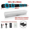 40W Bluetooth Speaker column High Power Portable Speaker TV SoundBar for Computer Music Center Boom Box with TF AUX USB radio.