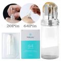 Hydra Roller 64 Pin Derma Stamp Titanium Tips Therapy System Derma Roller Bottle Serum Injection Skincare Hydration Stump.