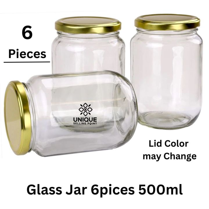 FOOD%20Grade%20Glass%20Jar,%20Kitching%20&%20Dining-%20Kitching%20Storage%20Accessories%20-%20(Par%20PIECE%20500ml)%206%20PIECE%20SET%20-%20Image%203