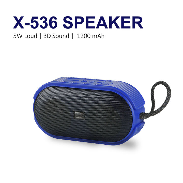 X536 Speaker 8W Extra Bass 1200 mAH Portable Bluetooth Speaker