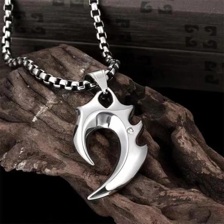 Fashion%20New%20Pendant%20Necklace%20Men%20Punk%20Trendy%20Simple%20Stainless%20Steel%20Chain%20-%20Image%204
