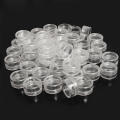 Empty Plastic jar pots Empty and reusable Small Travel Sample bottles Portable Transparent Eyeshadow for Cosmetic storage Beauty product packaging Makeup artist supplies Travel and on-the-go use.