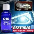 Car headlight cleaner, high density headlight retreading agent, lamp, scratches, oxidised, bright coating, crystal repair liquid, suit 10ml. 