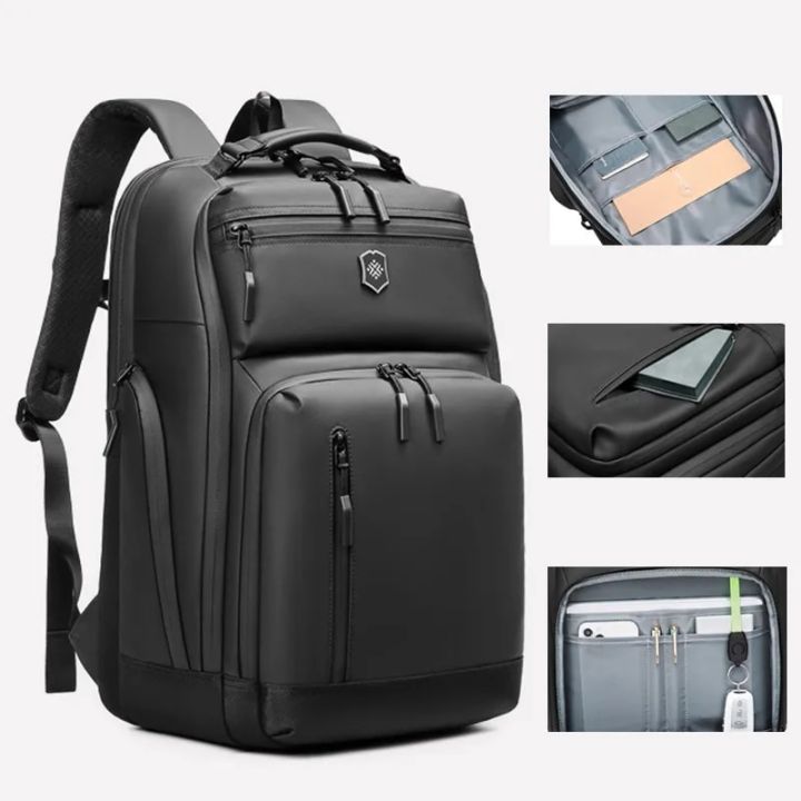 Men's 19 Inch Oxford Business Backpack Waterproof Male Travel Laptop Fashion Packs Student Large-capacity Schoolbag Women Female