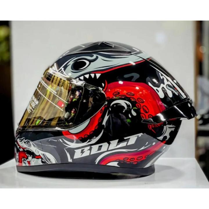 FULL FACE BIKE STUDDS THUNDER HELMET FOR BIKE RIDER