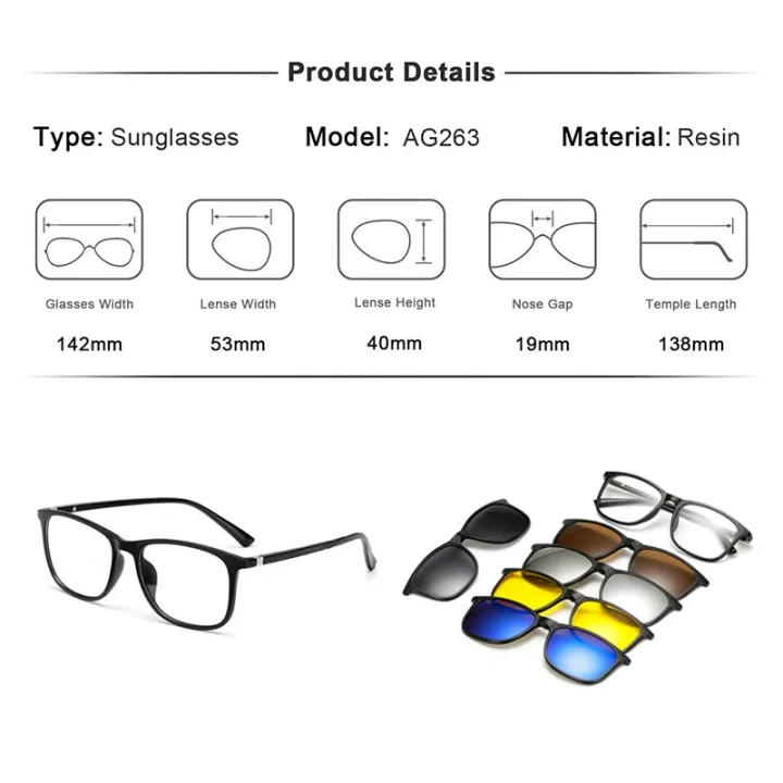 %E3%80%90Shop%20the%20Look%E3%80%91%20LUSEEN%206%20In%201%20Sunglasses%20for%20Man%20Clip%20On%20Magnetic%20Polarized%20Sunglasses%20-%20Image%202