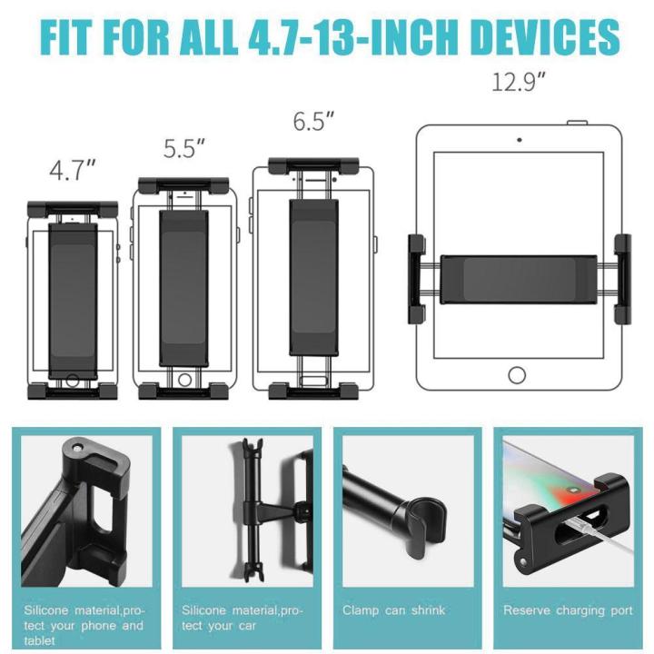 Car%20Seat%20Headrest%20Phone%20Mount,Universal%20Tablet%20Holder%20for%20Car%20Backseat%20Adjustable%20360%C2%B0%20Rotation%20for%204.7-13%20Inch%20Tablet%20Cellphone%20-%20Image%207