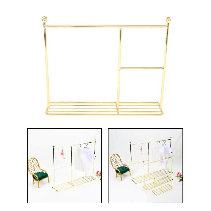 Metal%20Doll%20Dress%20Rack%20Hangers%20Doll%20Furniture%20Accessories%20Clothes%20Drying%20Laundry%20Rack%20for%201/6%201/8%201/12%20BJD%20Dolls%20Coat%20Dress%20Garment%20Hangers%20-%20Image%209