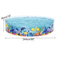 Practical Summer Family Water Play Toys Round Swimming Pools PVC Foldable Pool Bathing Tub Kiddie Pools. 