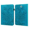 【FUPANG】For Samsung Galaxy Tab 9.7 T810/T815 lace flower embossing pattern horizontal flip case with y card slots y wallet y photo frame.
