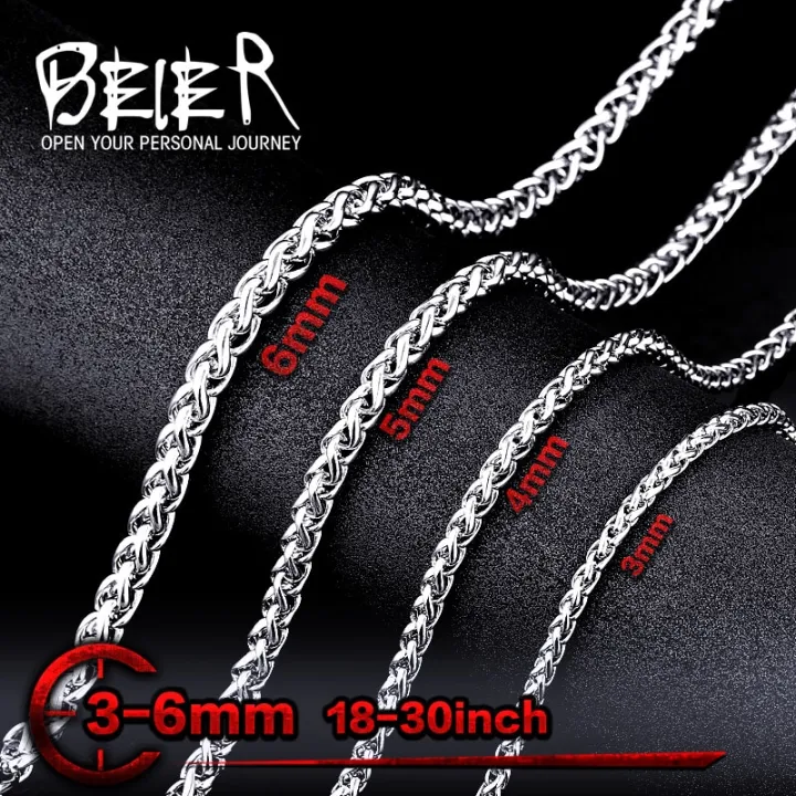Beier%20Stainless%20Steel%20Necklace%20Trendy%20Chain%20Necklace%20Boy%20Men's%20Necklace%20Chain%20Silver%20Color%20LLBN1006%20-%20Image%203
