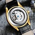 Automatic Mechanical Wristwatch Luminous Business Leather Clock Wrist Watch. 