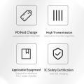 PD 60W 100W Fast Charging Typ-C to Type C Cable For iPhone iPad Samsung Xiaomi Redmi POCO Huawei MacBook Pro Charger Usb C Cable.