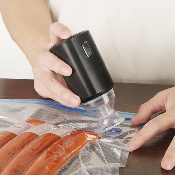 1pc Mini Portable Vacuum Machine Electric USB Charging Food Compression Storage Bag Vacuum Air Pump Home Small Wireless Pumps