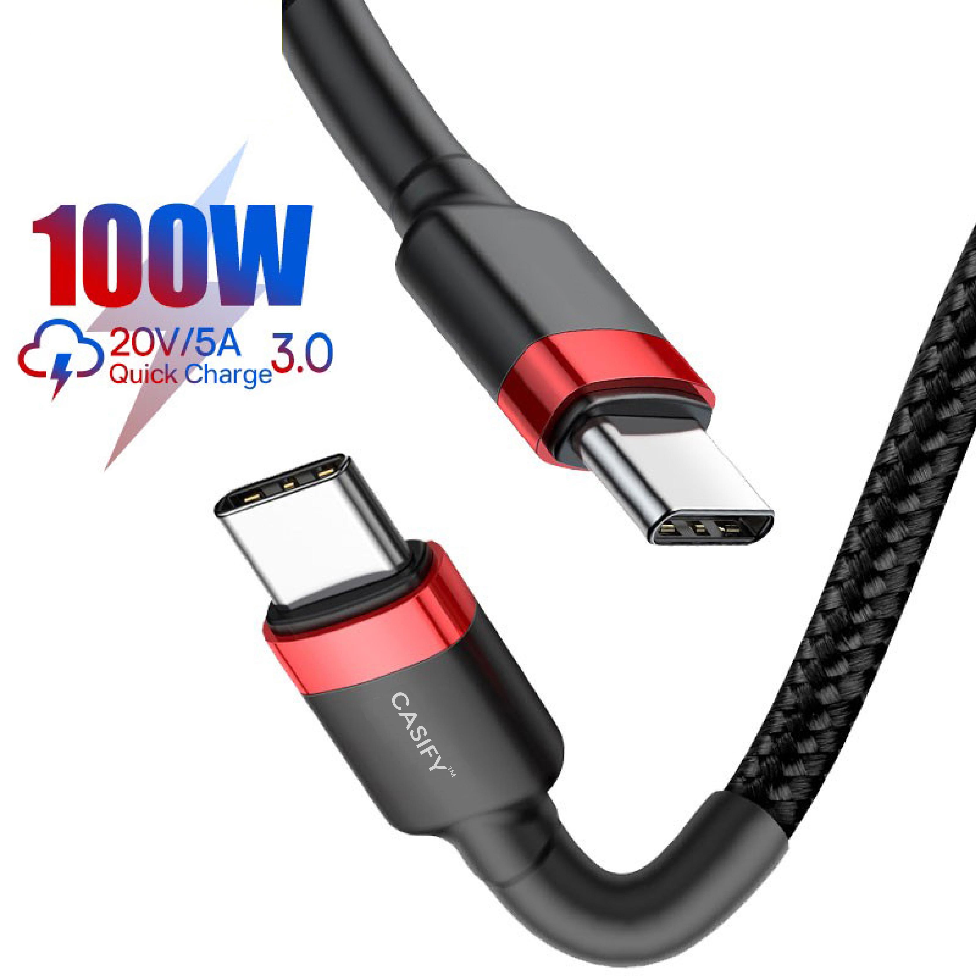 CASIFY CC07 QC 4.0 100W USB C to Type C Fast Charging Cable PD Cable Type C To Type C Fast Charging Cable