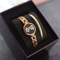 Rose Gold - Women's Retro Mini Digital Round Watch. 