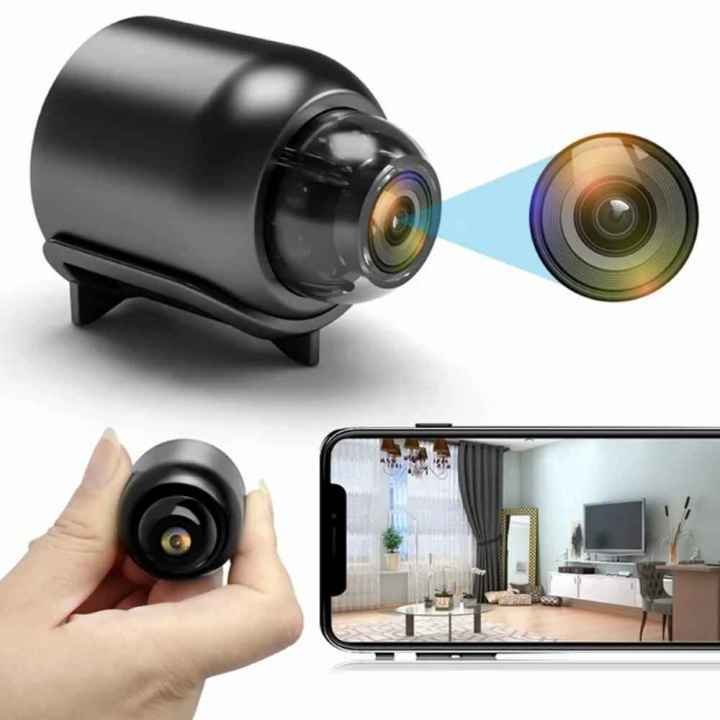 Small Wireless Smart Camera, 720P WiFi Security Surveillance Cam With Video Night Vision