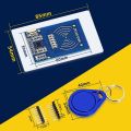 RFID Card Reader Module 13.56MHz, MF-RC522 interface with NodeMCU using Arduino.