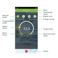 Electric Thermostat, 3 Sensor Modes Timing Voice Control Wifi 95-240V Digital Thermostat for Heating Water. 