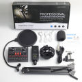 240 condenser microphone sound card set English sound card V8S live broadcast equipment F998 full set of mobile phone computer recording. 