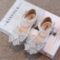 Baby Girls Sandals Kids Girl Diamond Butterfly Princess Shoes Summer Pearl Casual Sandal Shoes. 