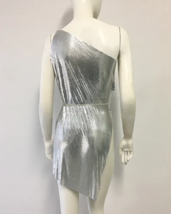 FestivalQueen%20Women's%20Silver%20Metal%20Sequin%20Bodycon%20Dress%20One%20Shoulder%20Slit%20Mini%20Dress%20Y2K%20Fashion%20Shiny%20Punk%20Nightclub%20Party%20-%20Image%206
