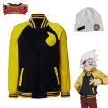 Soul Eater Jacket Cosplay Soul Evans Cosplay Costume Outfit Hoodie Varsity Baseball Jacket Coat with Hat Headband Pin Men Women. 