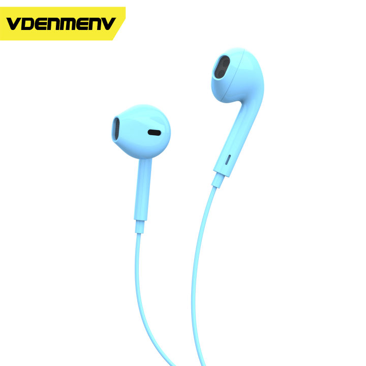 VDENMENV%20DR01%203.5mm%20Headphone%201.2Meter%20Plastic%20Housing%20Contoller%20with%20Mic%20-%20Image%202