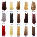 No Clips Hair Natural Wavy Curly False Hair Piece Woman Synthetic Hair Extensions Artificial Long Wig Fish Line.