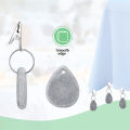 4PCS Tablecloth Weights Outdoor Table Cloth Weights Teardrop Shape Pendant Stones with Metal Clips Marble Table Cover Weights. 