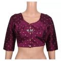 Indian Buta Katan Bra Cut Blouse With Inner Fales Best Qualityfull Good Stitching For Women - Blouse For Women. 