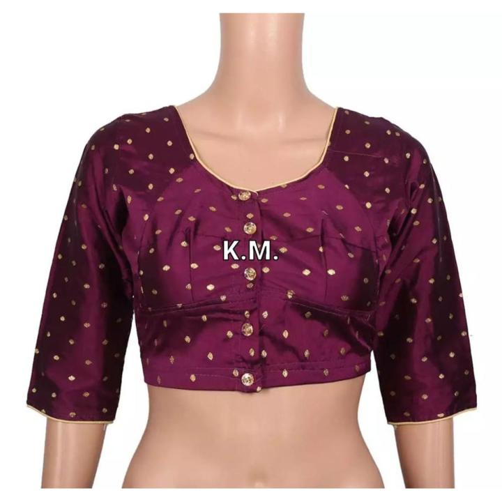 Indian Buta Katan Bra Cut Blouse With Inner Fales Best Qualityfull Good Stitching For Women - Blouse For Women